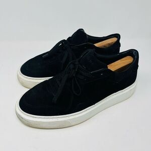 Arne Casual Shoes B-Light Lace Up Trainer Sneaker Black Suede Mens Size 11